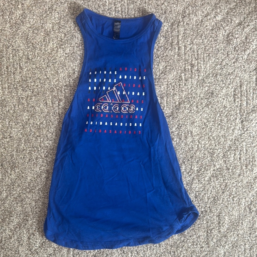 Adidas Royal Blue Graphic Tank